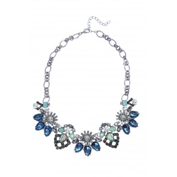 Botanica Floral & Pearls Statement Necklace